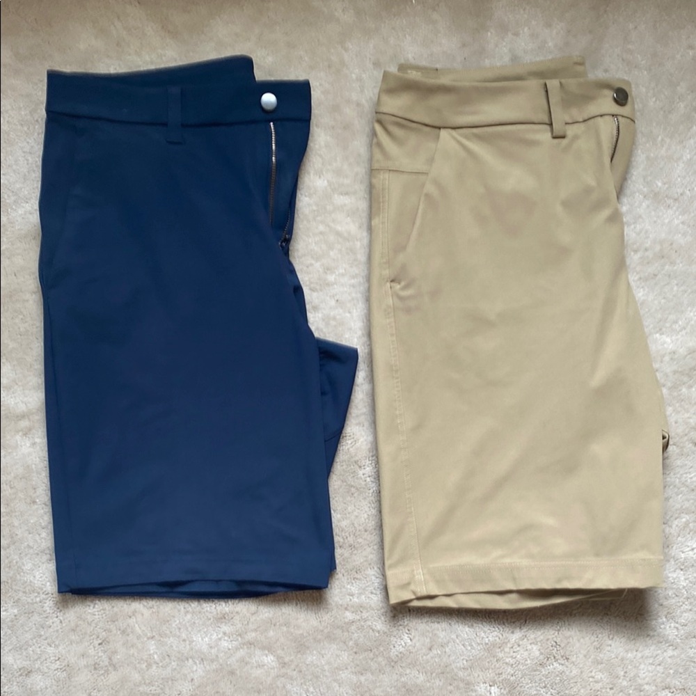 Lot of 2 Lululemon Men's Commission Shorts Size 32 Waist 10” inseam